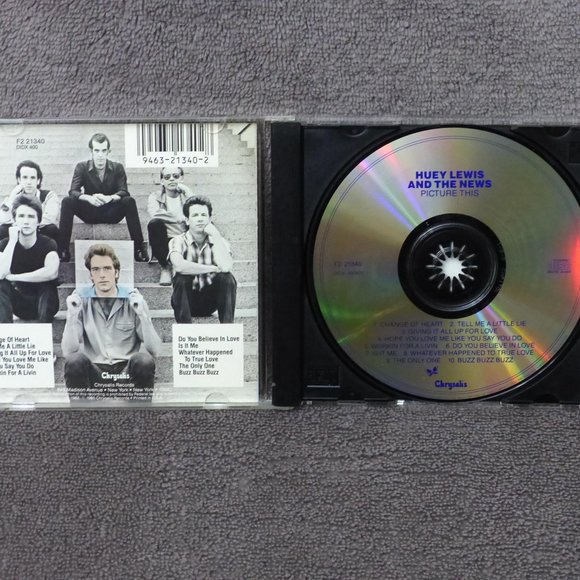 Huey Lewis and The News Picture This CD 1982 Chrysalis EMI Records Rock - Picture 4 of 11